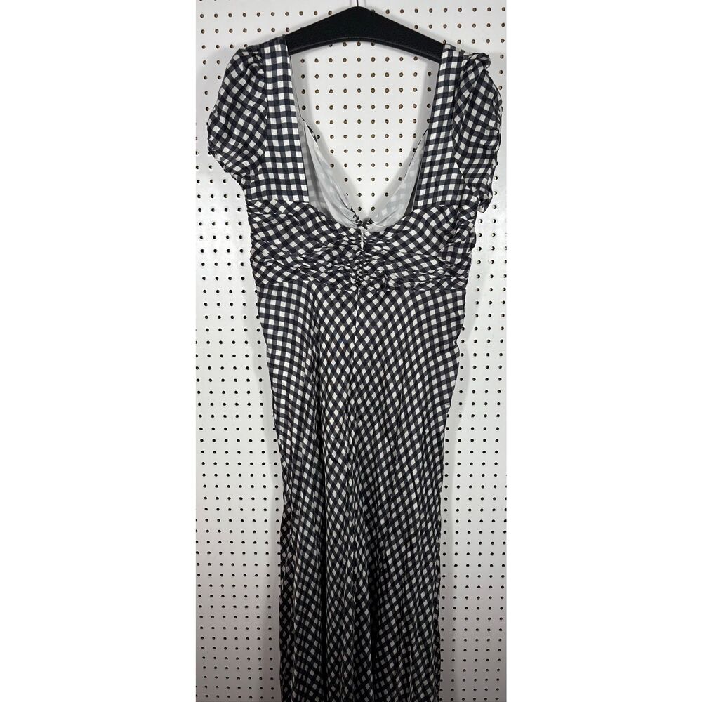 J.Crew Collection tie-neck cap-sleeve maxi dress in gingham size 16 - Picture 5 of 8
